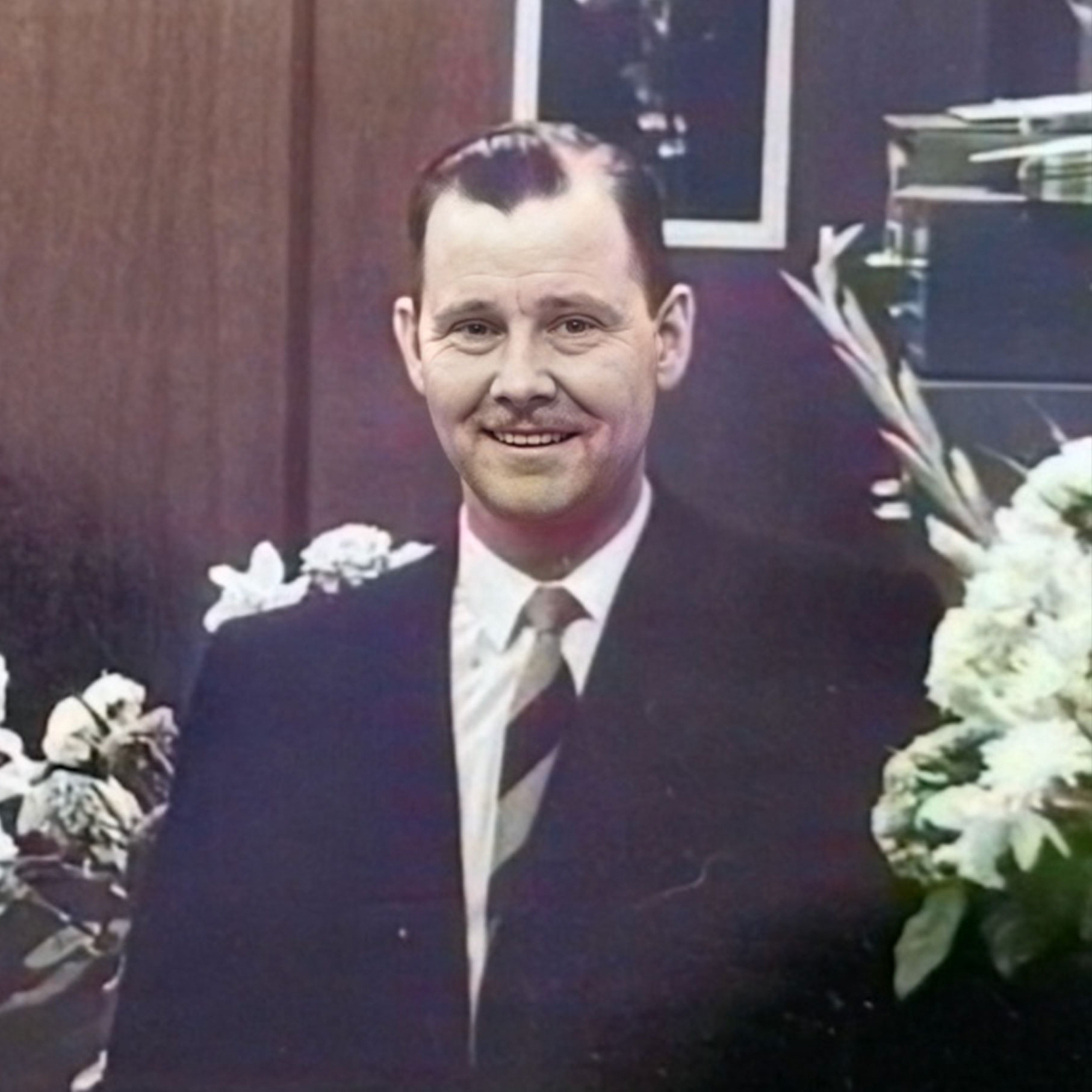 Portrait of a young Cecil Cherry around the time he joined Cherry Agencies in 1951
